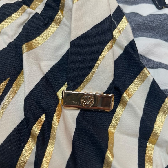 MICHAEL Michael Kors Short Pareo Cover Up Shimmer Tiger Medium/Large New - Picture 5 of 7